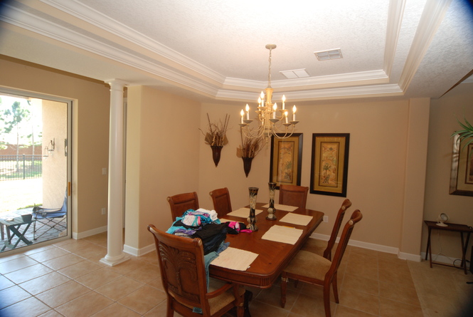 Dining Room w Tray Ceilings