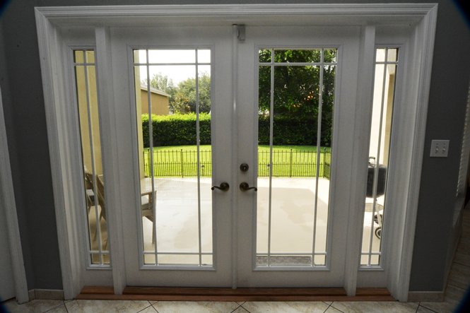 French Doors to Patio and View