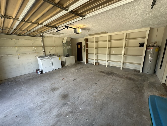 Garage with Built Ins