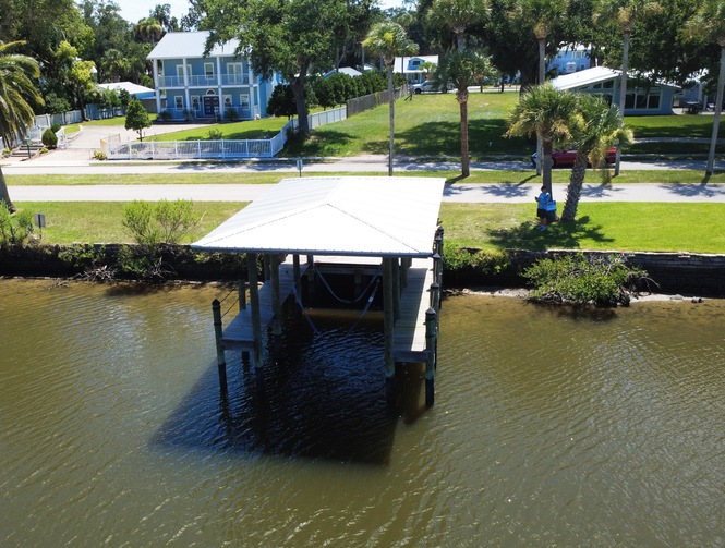 VACANT WANTERFRONT LOT WITH DOCK IN NEW SMYRNA BEACH FLORIDA
