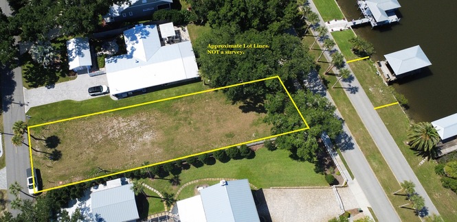 VACANT WANTERFRONT LOT WITH DOCK IN NEW SMYRNA BEACH FLORIDA